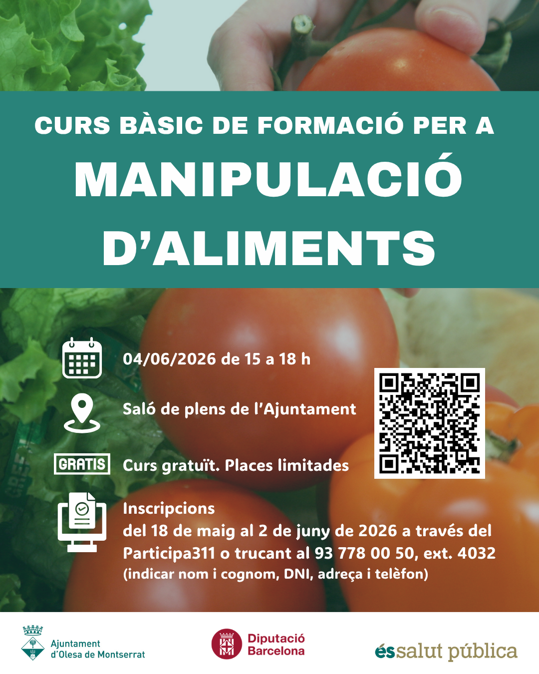 Curs bàsic manipulació d'aliments 4-6 XXSS