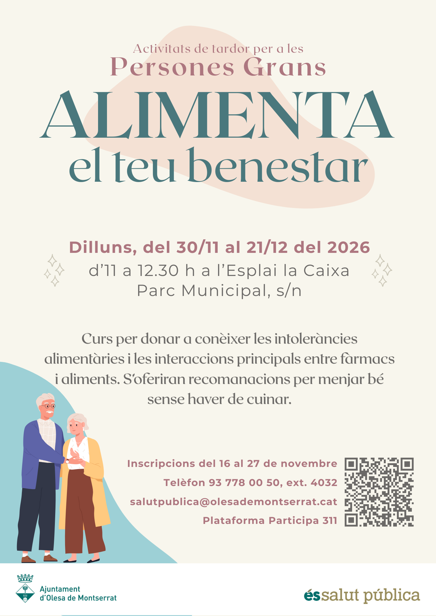 Cartell Alimenta el teu benestar