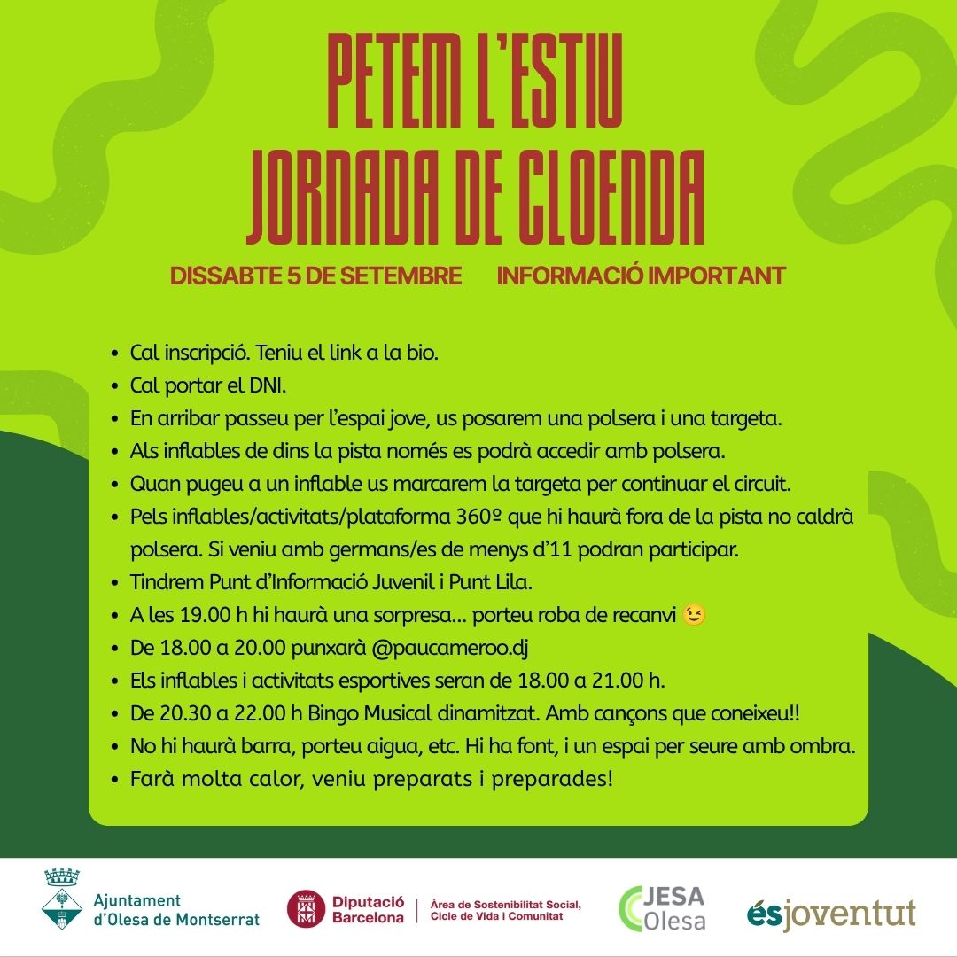 Post Jornada Cloenda PETEM L'ESTIU