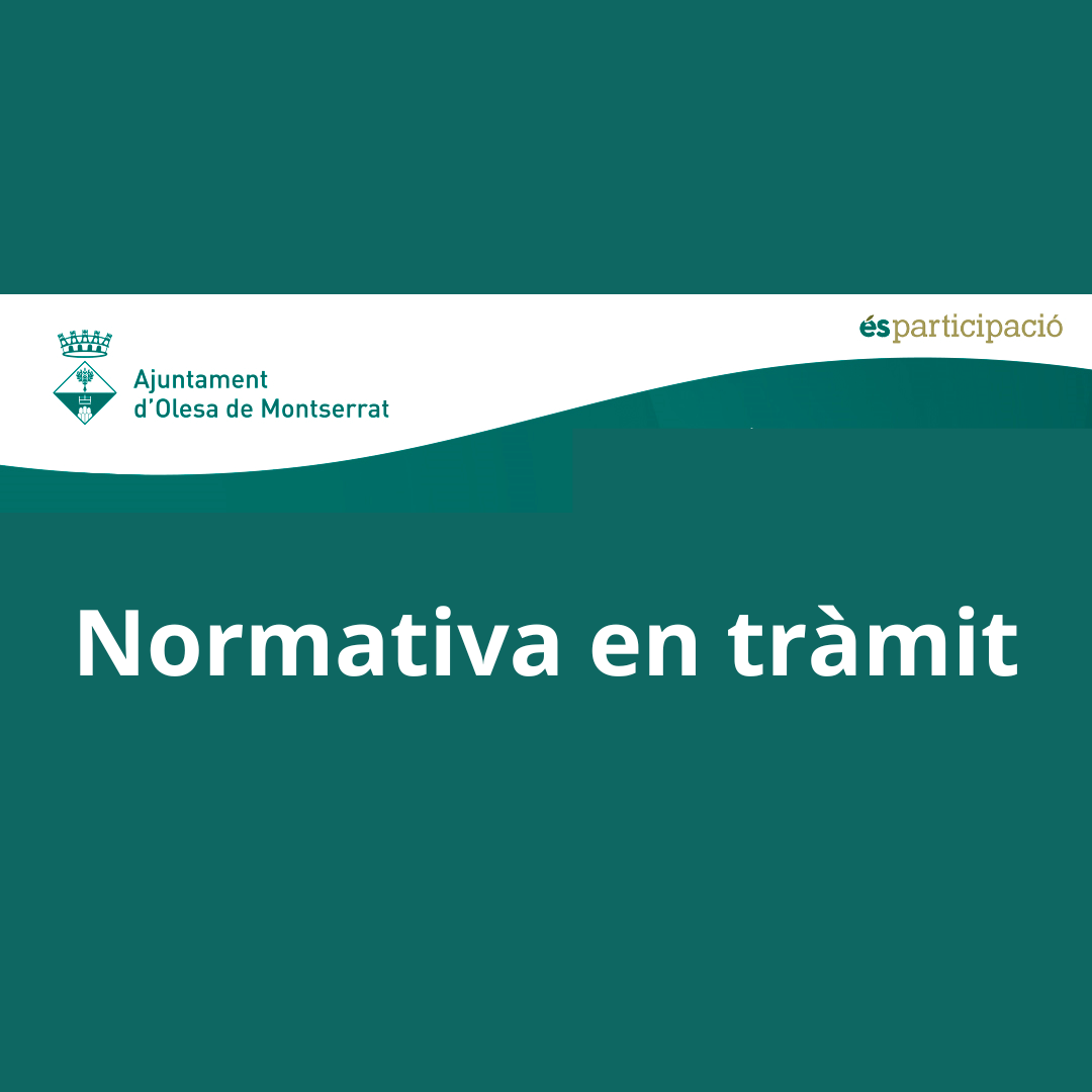 Imatge pels mitjans: NORMATIVA EN TRÀMIT