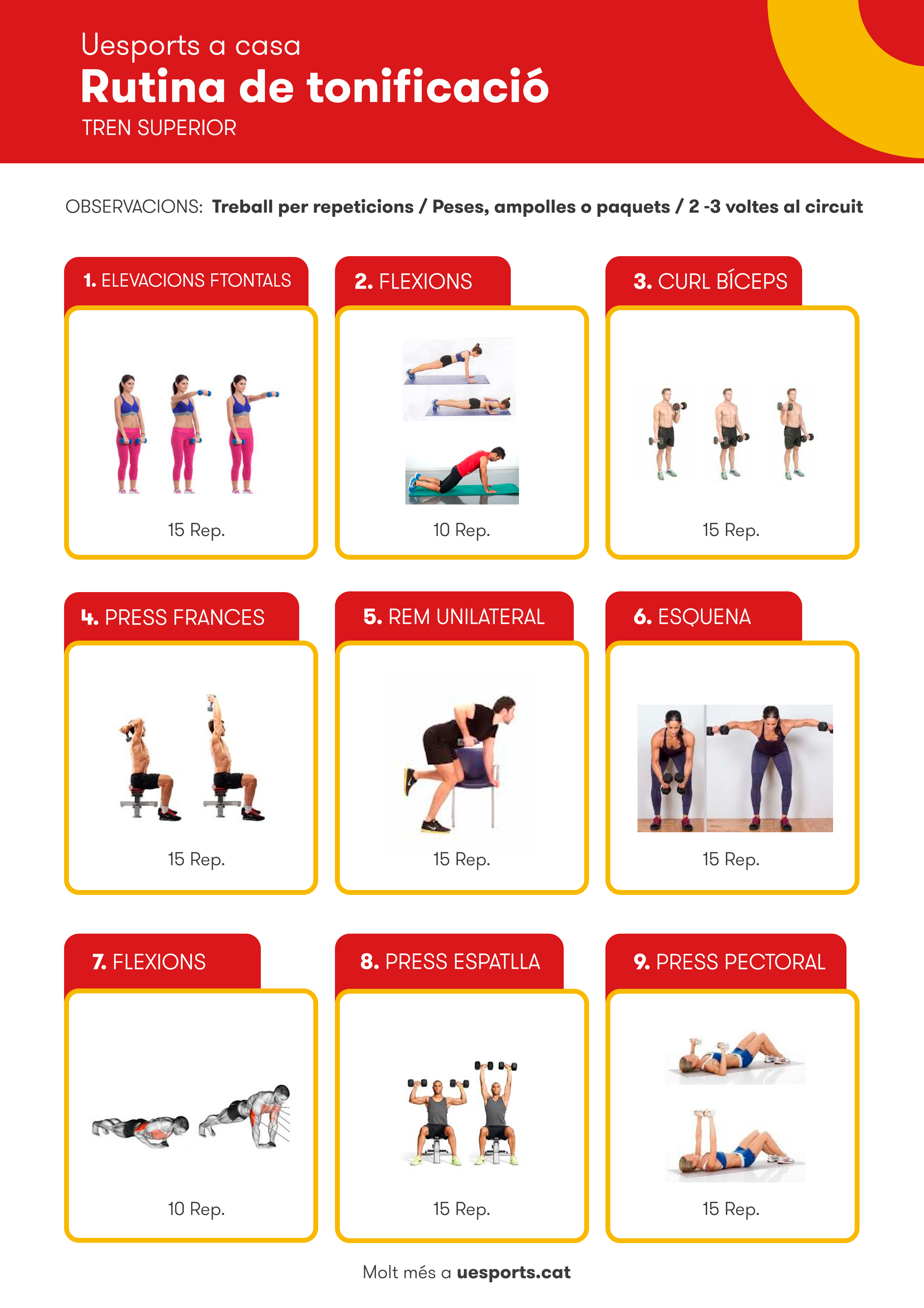 Imatge pels mitjans: Esport a casa UFEC: rutines, activitats dirigides, directes