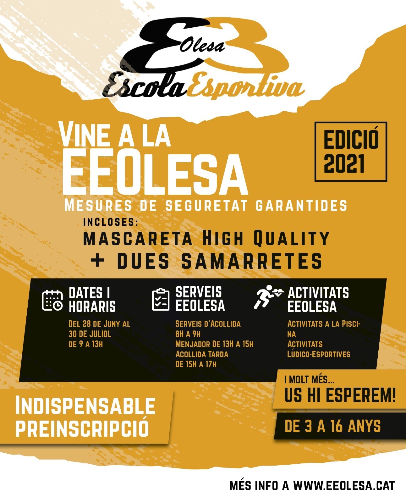 Imatge pels mitjans: Escola Esportiva Olesa 2021 / Organitza Futbol Sala Olesa i Club Atletisme Olesa