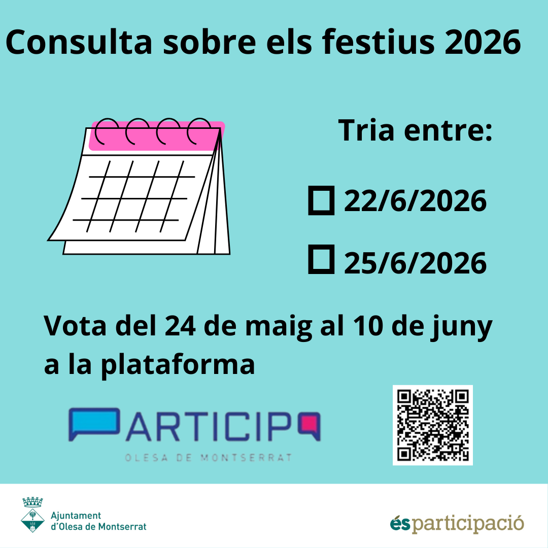 Imatge pels mitjans: Festius 2026