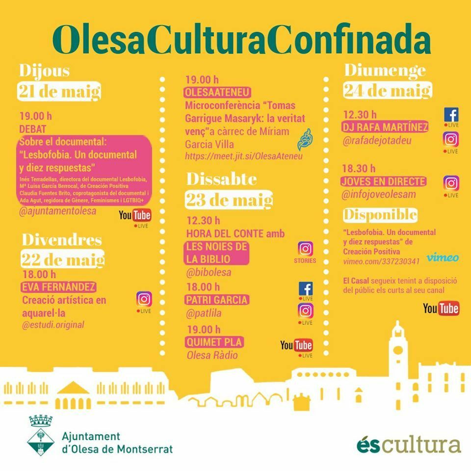 Imatge pels mitjans: Sisena edició de l'Olesa Cultura Confinada