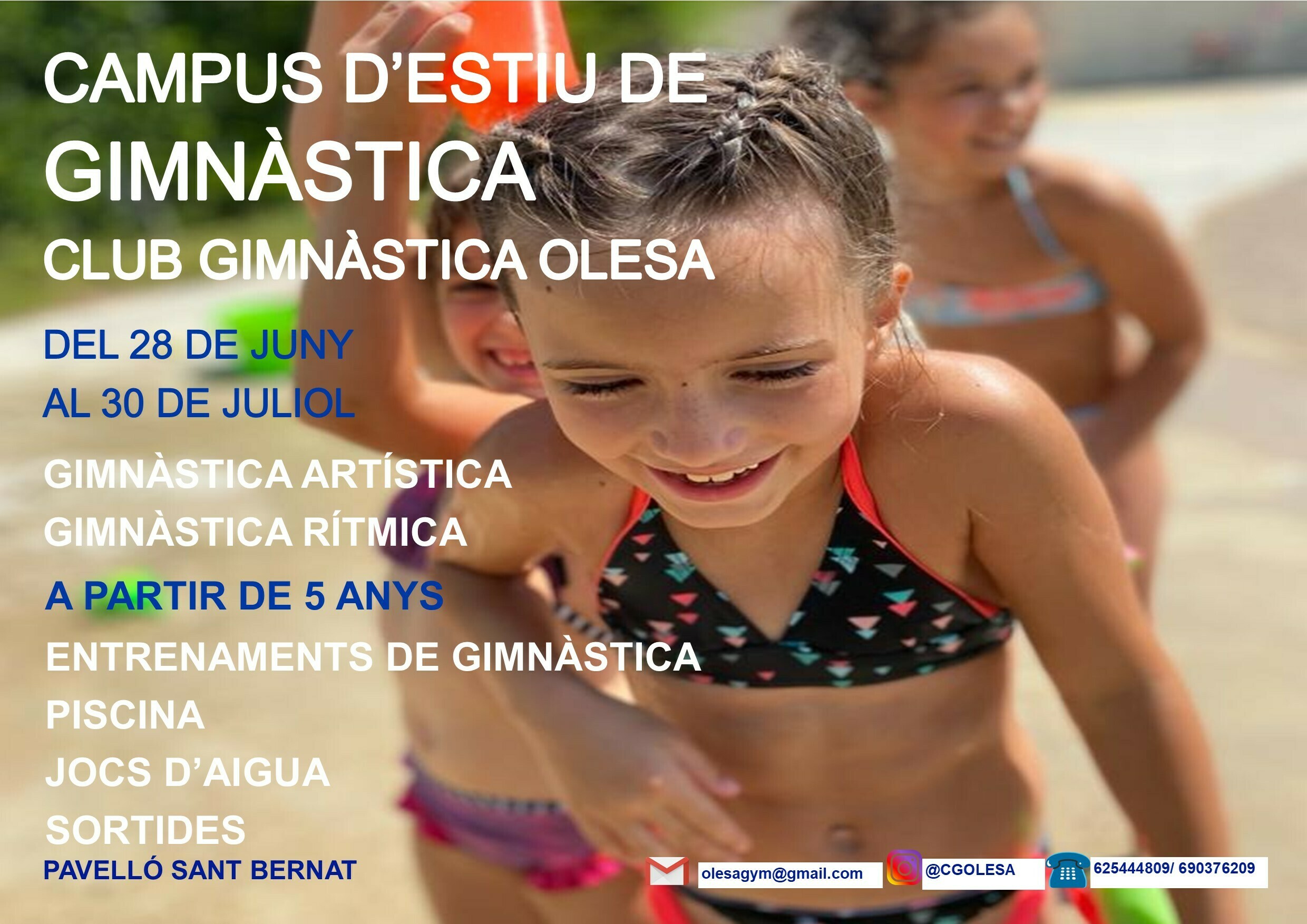 Imatge pels mitjans: Campus d'Estiu de Gimnàstica/ Organitza: Club Gimnàstica Olesa