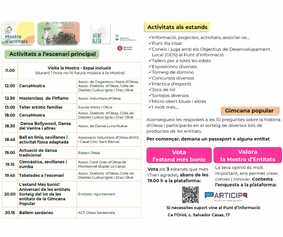 Als estands, als escenaris,  pel parc