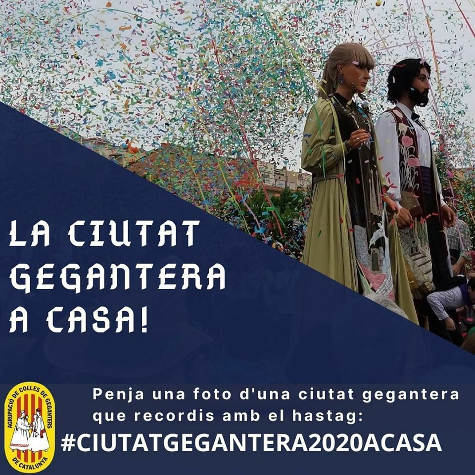 Imatge pels mitjans: Ciutat Gegantera 2020 a casa